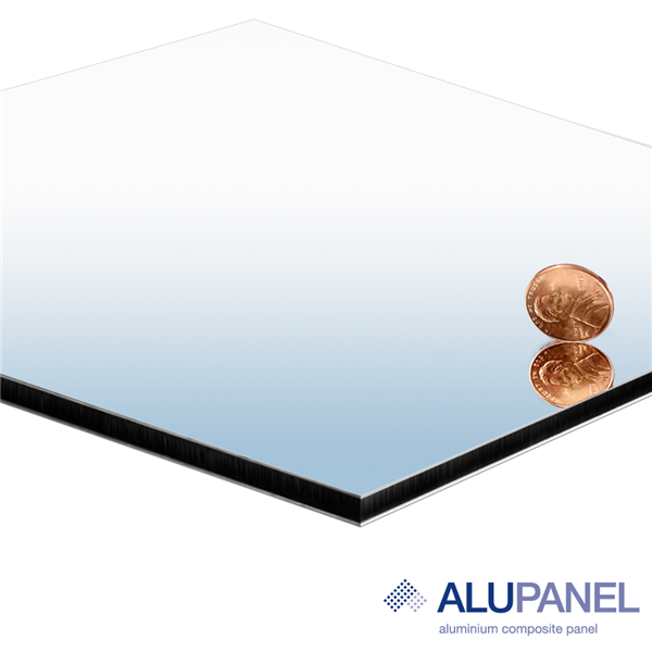 Alupanel spejlsølv  mirro silver 1.220 x 2.440mm SI3122244MP