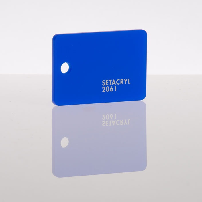 Setacryl akrylplade blå 2061 translucent